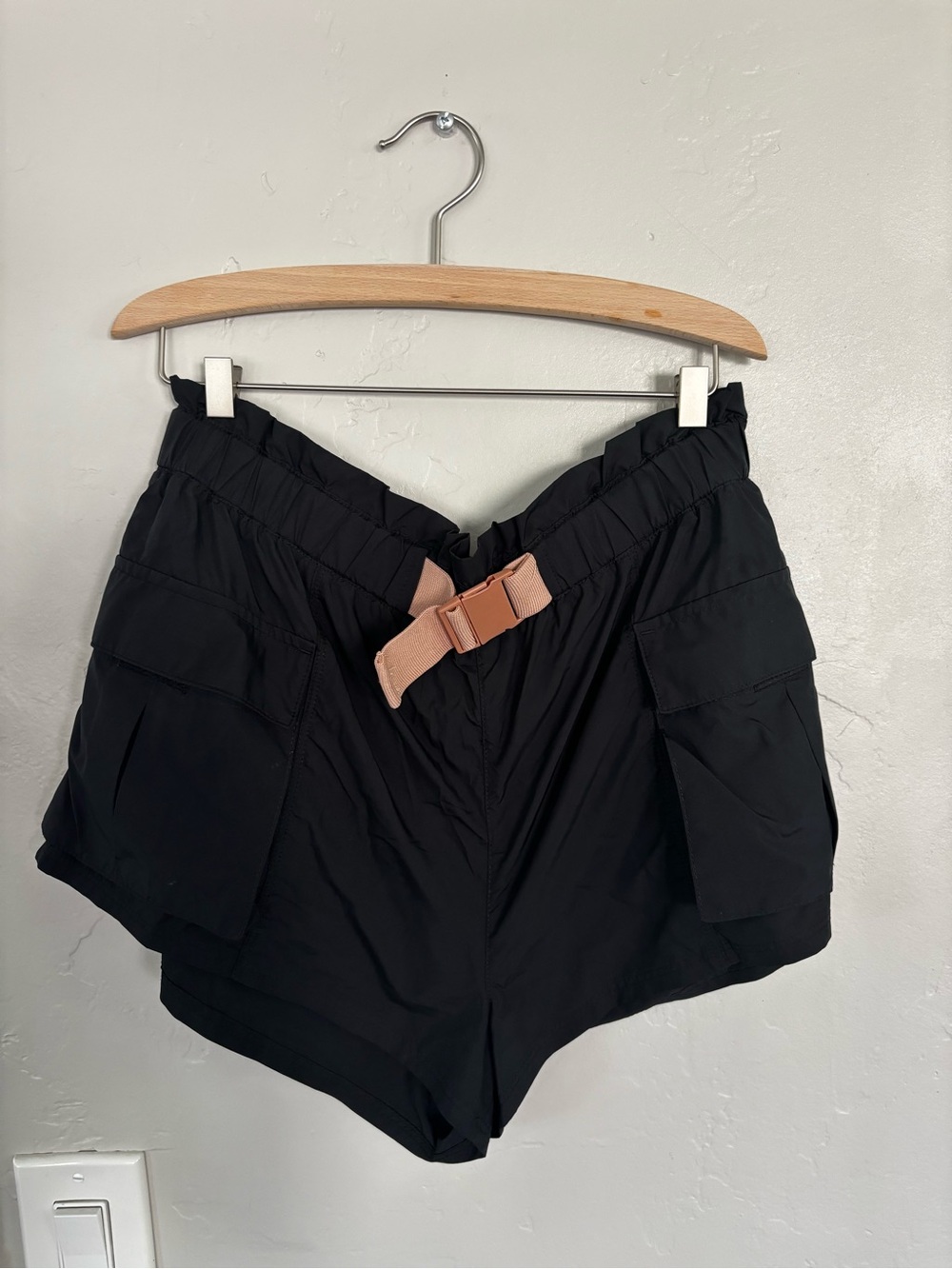 Free People Movement Black Women's High-Waist Athletic Shorts